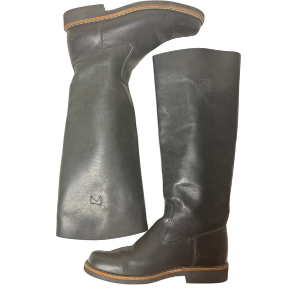 Roots Black Leather Knee-High Boots Women’s 7 - Picture 4 of 12